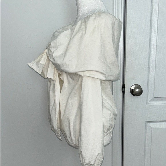 Ryu Women’s Elegant Cream Bow Blouse, Size Small - Picture 4 of 8